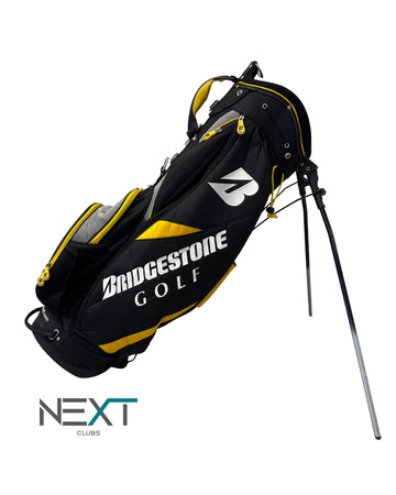 Bridgestone Golf Standbag / 6-Fach / 7 Taschen / Gelb-Schwarz-Grau