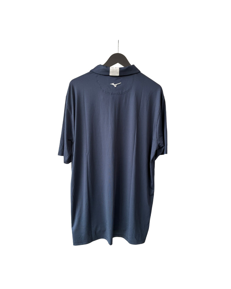 Neu Mizuno Crested Polo Shirt Poloshirt Herren Navy Größe XL