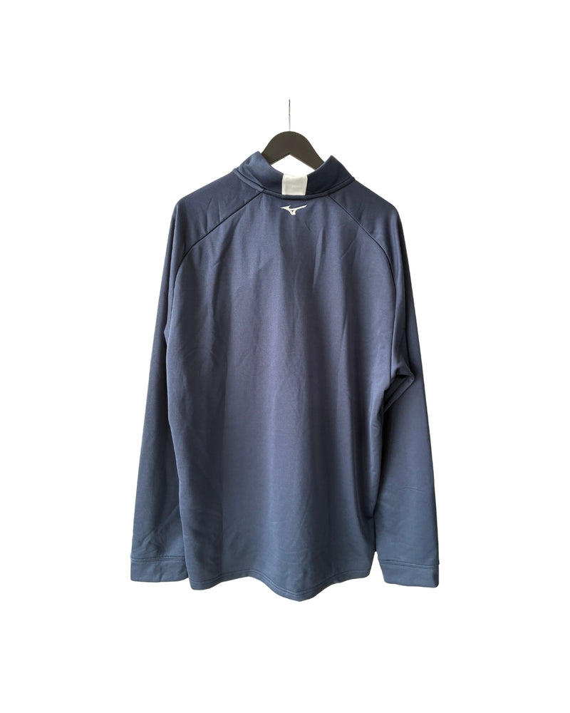 Neu Mizuno Crested 1/4 Zip Golfpullover Herren Navy Größe XL
