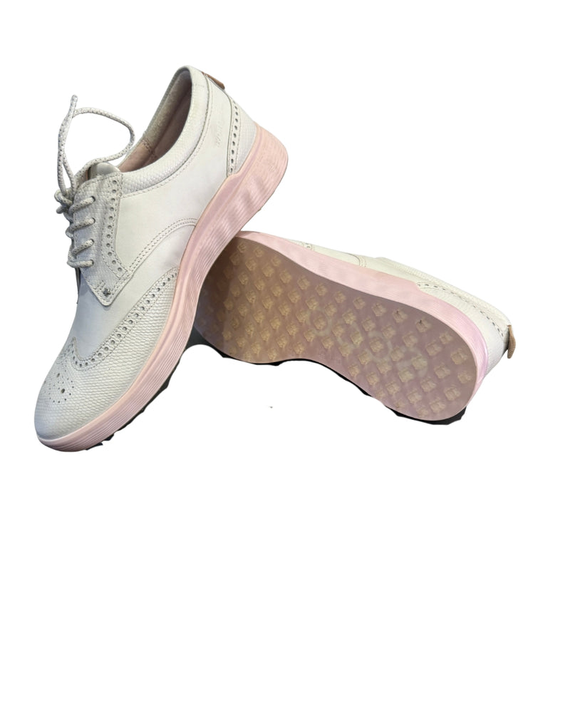 Ecco S-Classic Damen Golfschuh Größe 36 Weiß/Rosa