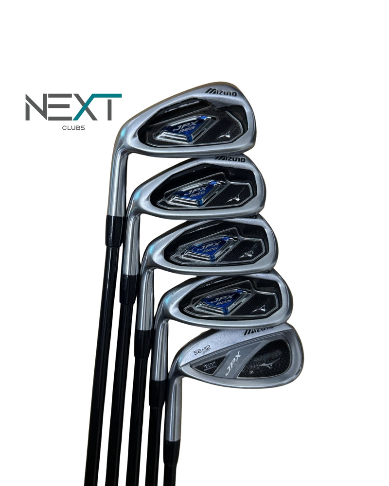 Mizuno JPX 825 Linkshand Eisensatz 7-PW +56° / Fujikura Orochi / Ladies Flex