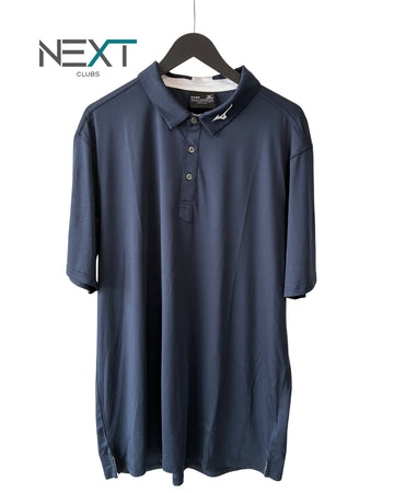 Neu Mizuno Crested Polo Shirt Poloshirt Herren Navy Größe XL