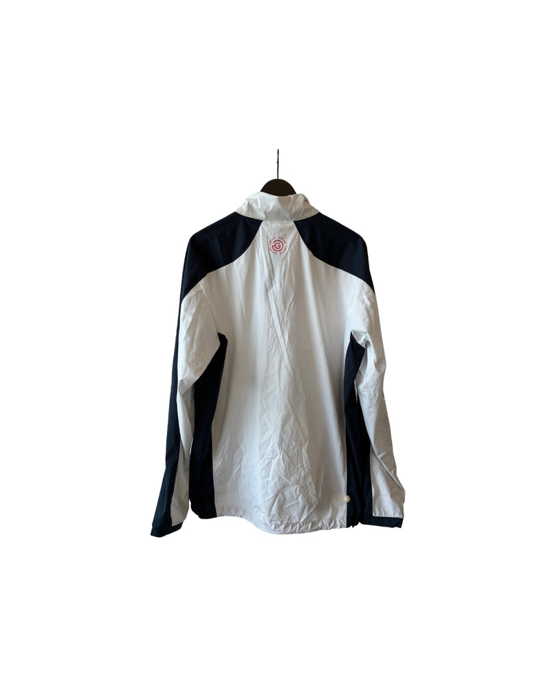 Neu Galvin Green Lawrence Halfzip Windbreaker Herren Weiß/Navy/Orange Größe XL