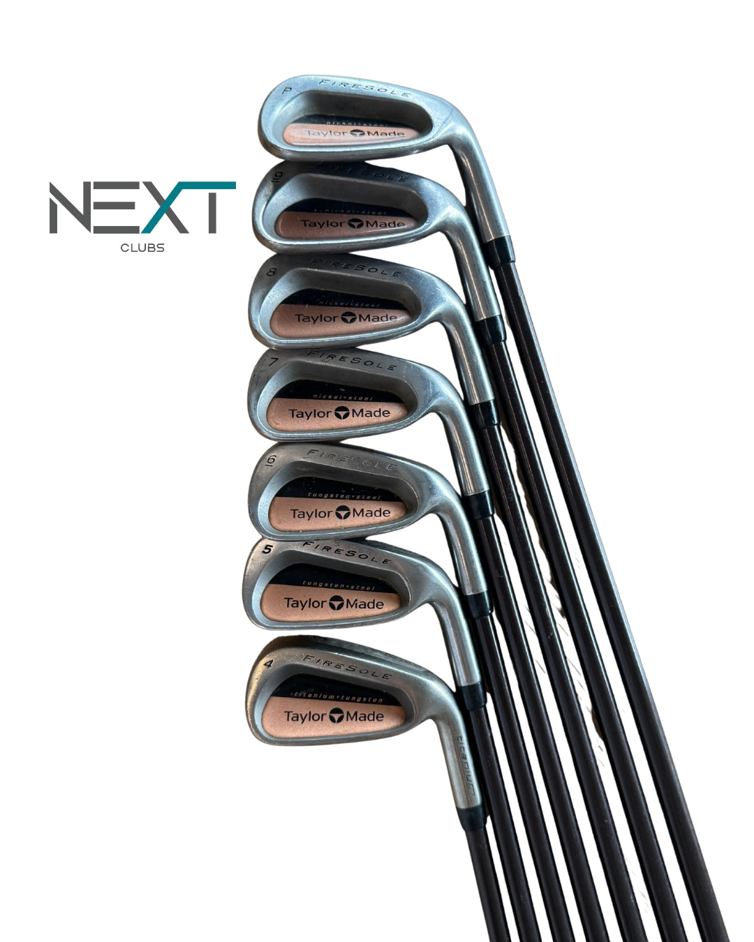 TaylorMade FireSole Eisensatz 4-PW / Graphitschaft R-80 Bubble Shaft / Flex R