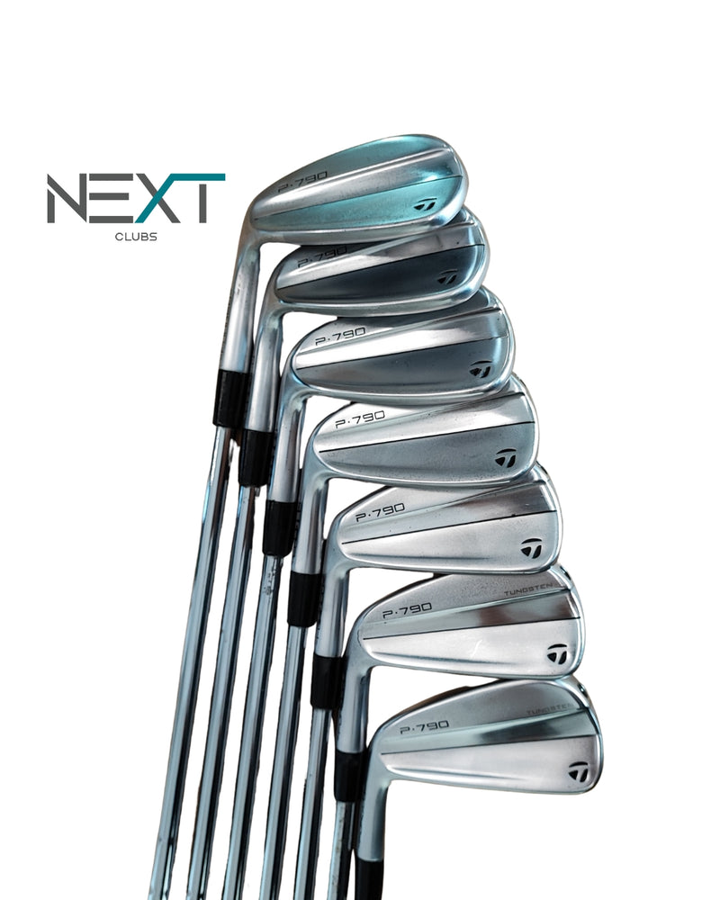 TaylorMade P790 (2023) Eisensatz 5–PW + AW Linkshand / Nippon N.S.Pro Tour 105 / Flex R