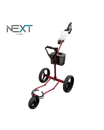 KIFFE Travel Pro E-Trolley Rot mit Scorekartenhalter & Korb