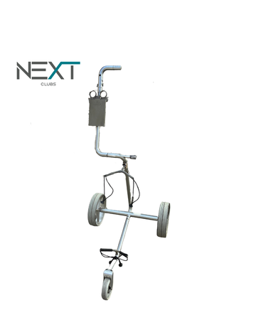 JuStar Carbon E-Trolley silber mit Scorekartenhalterung