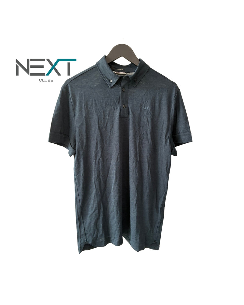 Neu J.Lindeberg Paz Regular Fit Polo Poloshirt Herren Navy Größe S