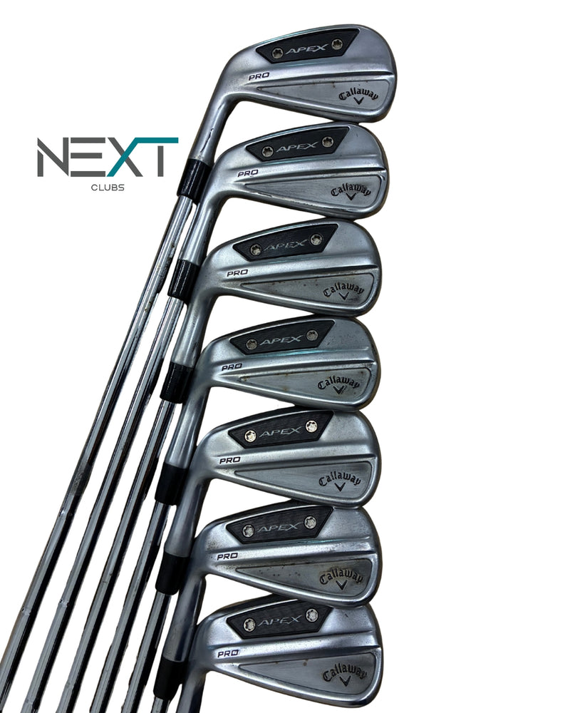 Callaway Apex Pro 24 Eisensatz Linkshand 4–PW / True Temper Dynamic Gold S300 Mid / Stiff Flex