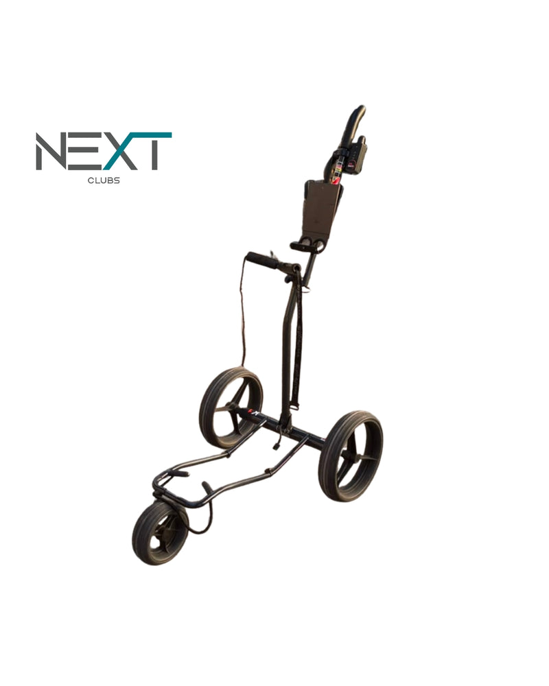 KIFFE K1 E-Trolley Schwarz mit Scorekarten- & Schirmhalterung