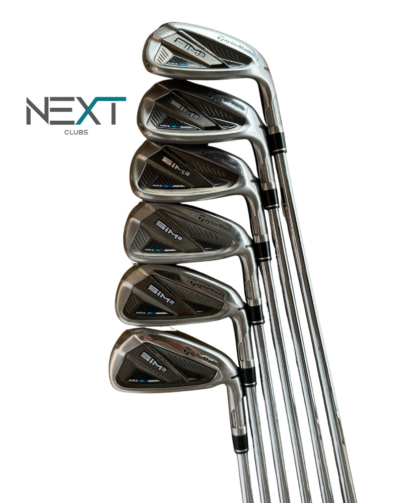 TaylorMade SIM2 Max Eisensatz 5-PW / KBS MAX MT 85 g Stahlschaft / Flex S