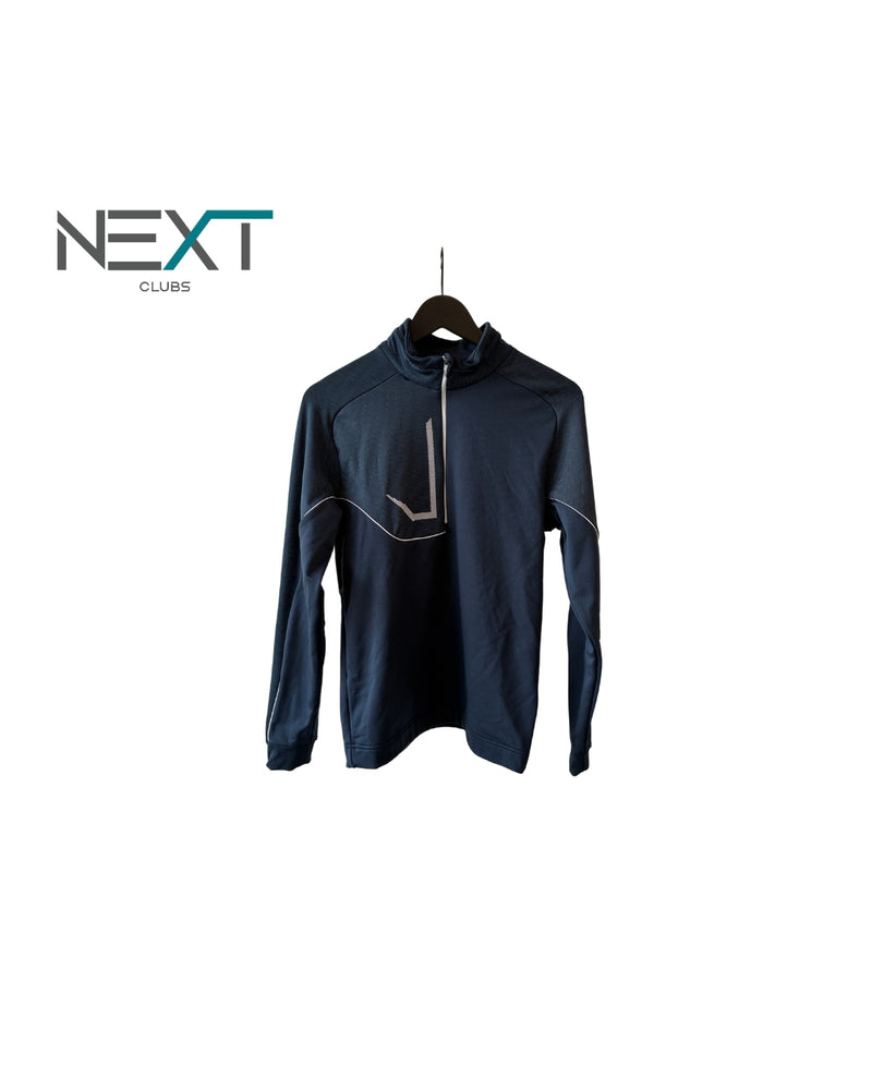 Neu Galvin Green Daxton Stretch Midlayer Trainingstop Halfzip Herren Dunkelblau/Weiß Größe S