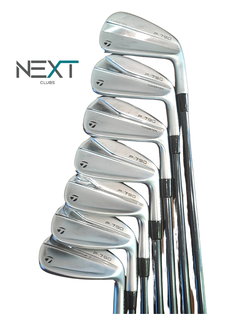 TaylorMade 2021 P790 Eisensatz 5-PW+AW / UST Mamiya Recoil / Stiff Flex