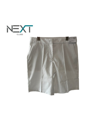 Neu PUMA Costa Short Golfshorts Damen Weiß Größe S / 8.5"