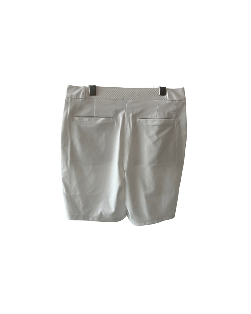 Neu PUMA Costa Short Golfshorts Damen Weiß Größe S / 8.5"