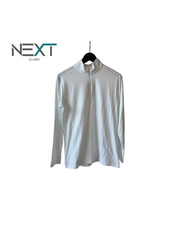 Neu Valiente Unterzieher Trainingstop Halfzip Damen Weiß Größe 44
