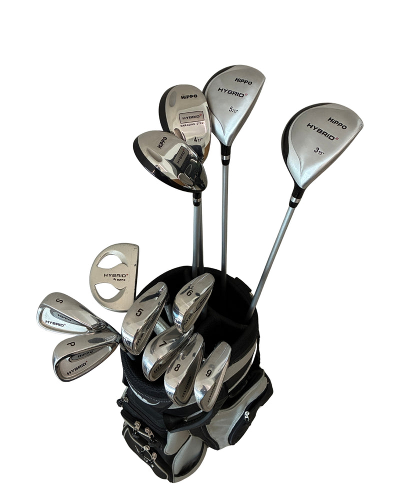 Hippo Komplettset FH 3 & FH5 , H3 & H4, 5 bis PW + SW, Putter / Hippo Graphite / Regular Flex