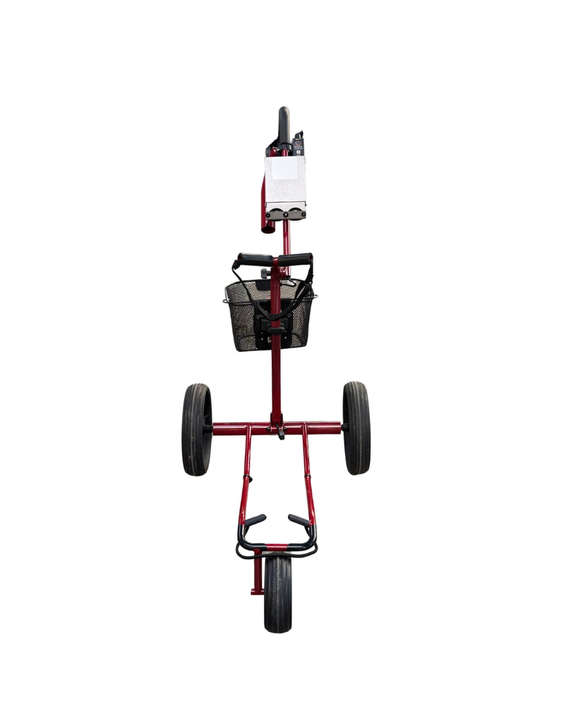 KIFFE Travel Pro E-Trolley Rot mit Scorekartenhalter & Korb