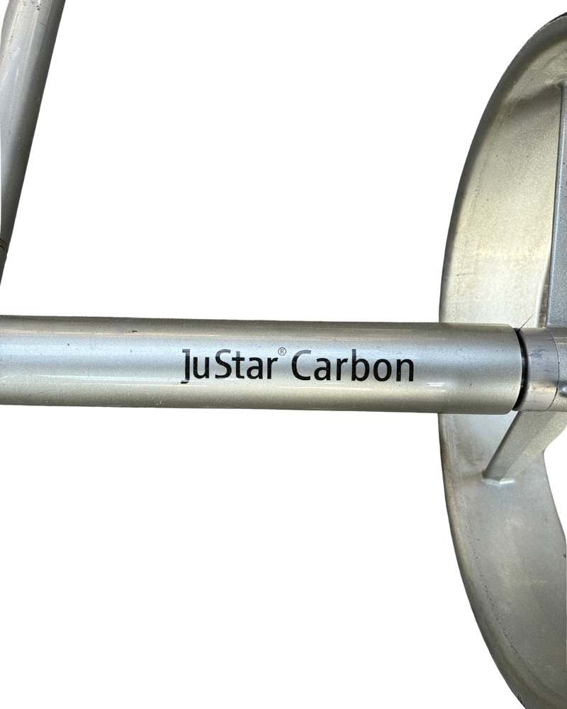 JuStar Carbon E-Trolley silber mit Scorekartenhalterung