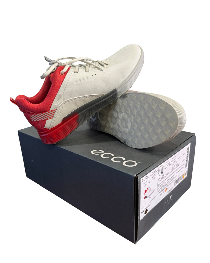 Ecco S-Three Damen Golfschuh Größe 36 Weiß/Rot