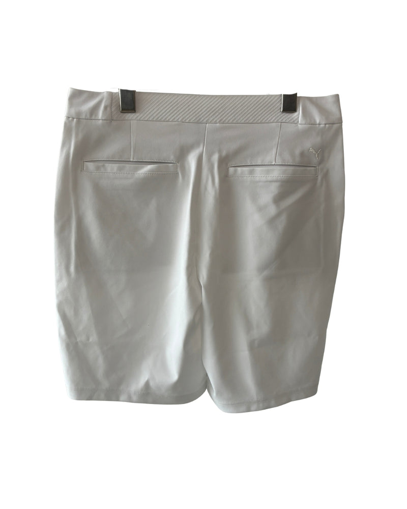 Neu PUMA Costa Short Golfshorts Damen Weiß Größe S / 8.5"