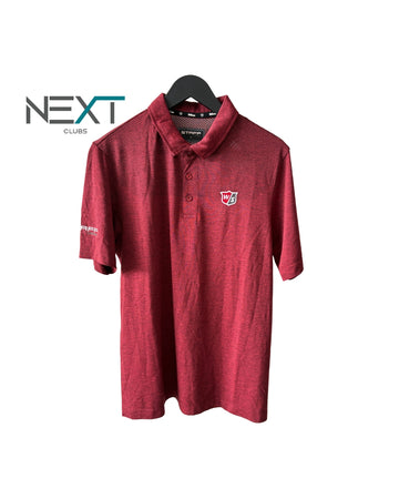 Neu Wilson Staff Model Polo Poloshirt Herren Rot Größe M