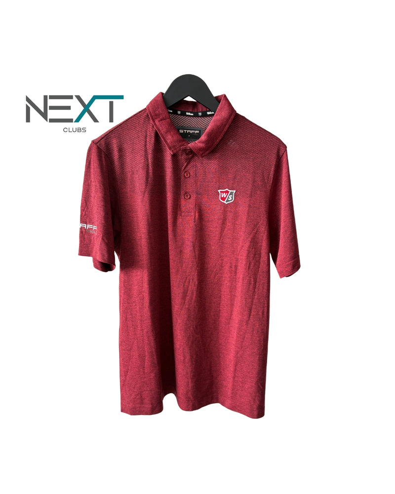 Neu Wilson Staff Model Polo Poloshirt Herren Rot Größe M