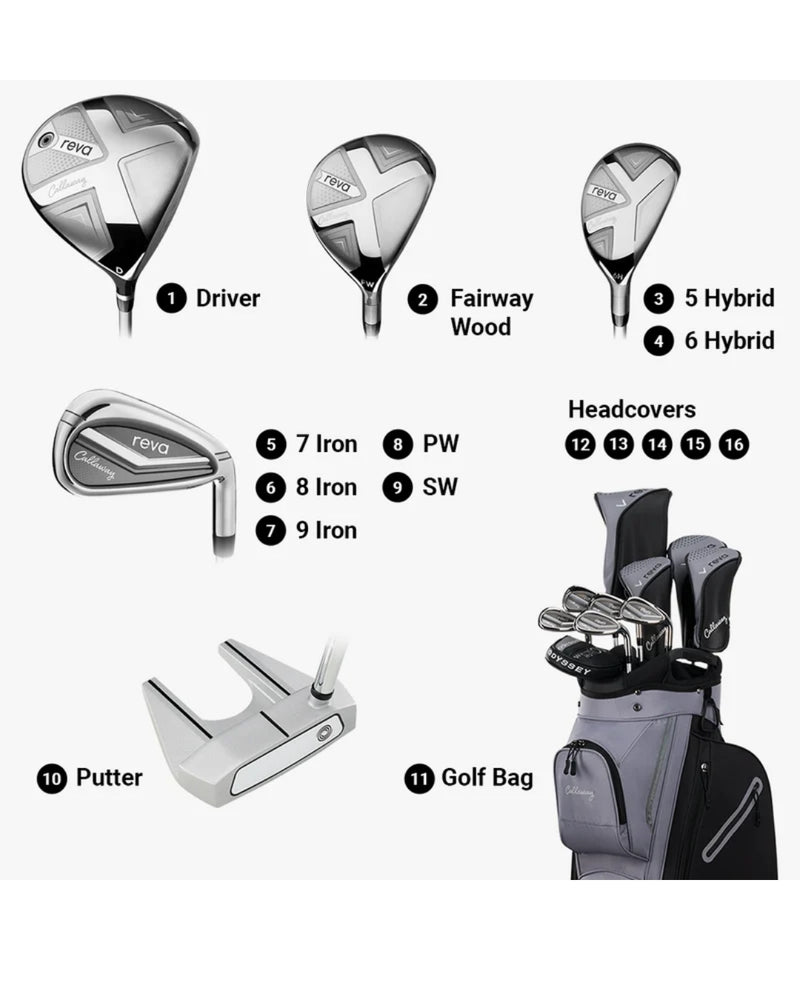 Callaway REVA Damen Komplettset 11-teilig