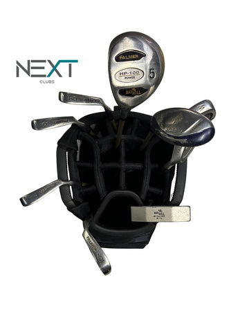 Bay Hill Palmer HP-100 Power Steel Komplettset Linkshand (Eisensatz 5-9+PW+SW, Putter, Hybrid 22°, Holz 5) / HP-100 High Performance Precision Graphite / Ladies Flex