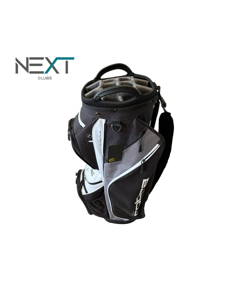 Neu Cobra Ultralight Pro Cartbag 14-fach Schlägerunterteilung schwarz/grau/weiß
