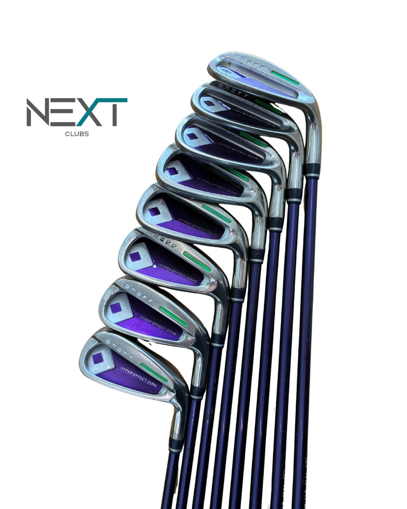 Onoff Hyper Effect Zone Eisensatz 5-9+PW+AW+SW / Onoff LP-4161 39g / Ladies Flex