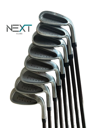 TaylorMade SuperSteel Burner Eisensatz 3-9+PW / TaylorMade Bubble 80g / Regular Flex