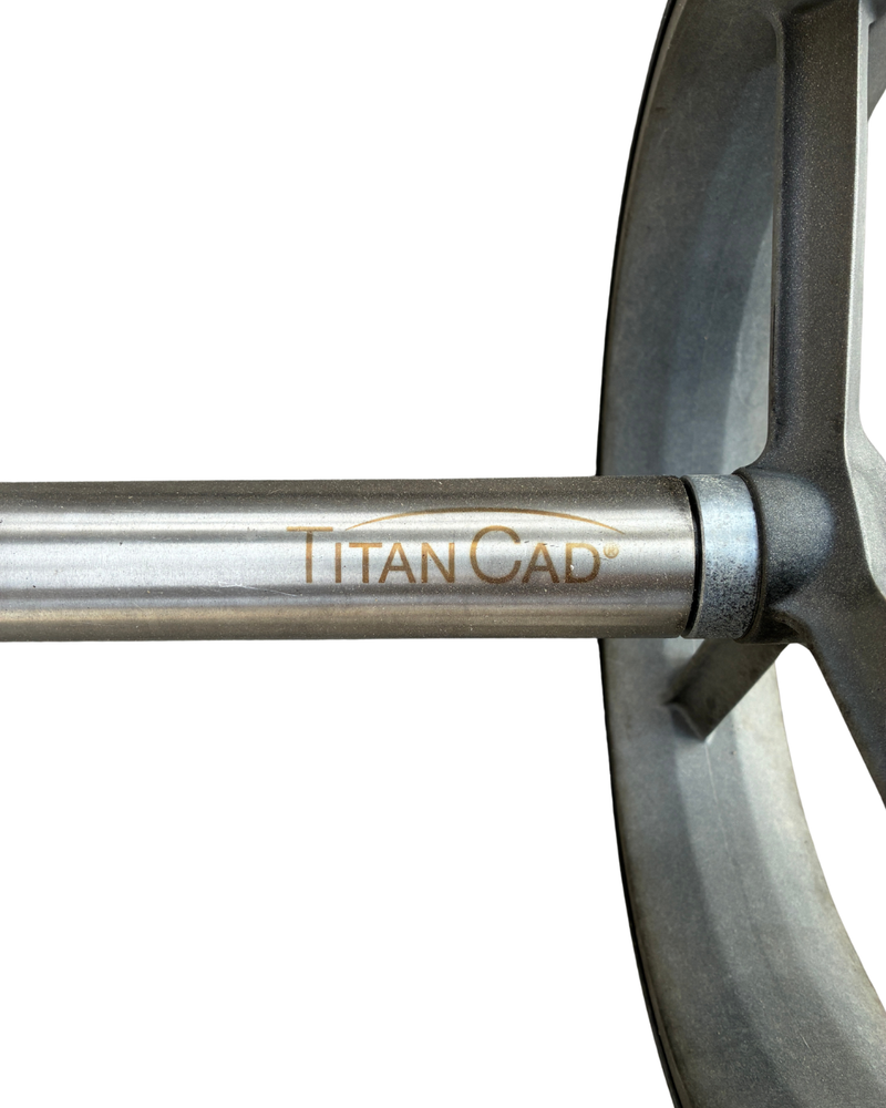 TitanCad E-Trolley silber mit Scorekartenhalterung