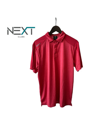 Neu Wilson 2 Tone Polo Poloshirt Herren Rot/Grau Größe L