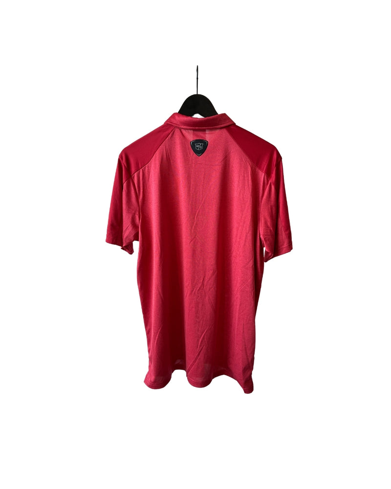 Neu Wilson 2 Tone Polo Poloshirt Herren Rot/Grau Größe L