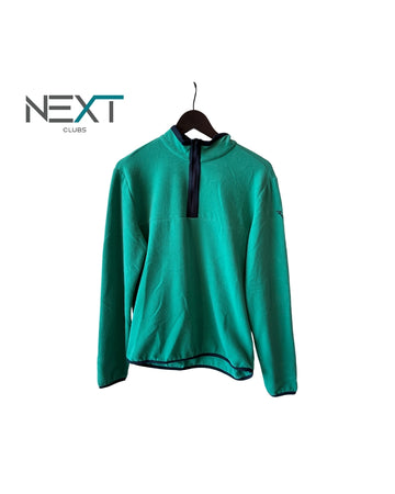 Neu Chervo Tourais Fleece Midlayer Fleecetop Halfzip Herren Grün/Dunkelblau Größe 48