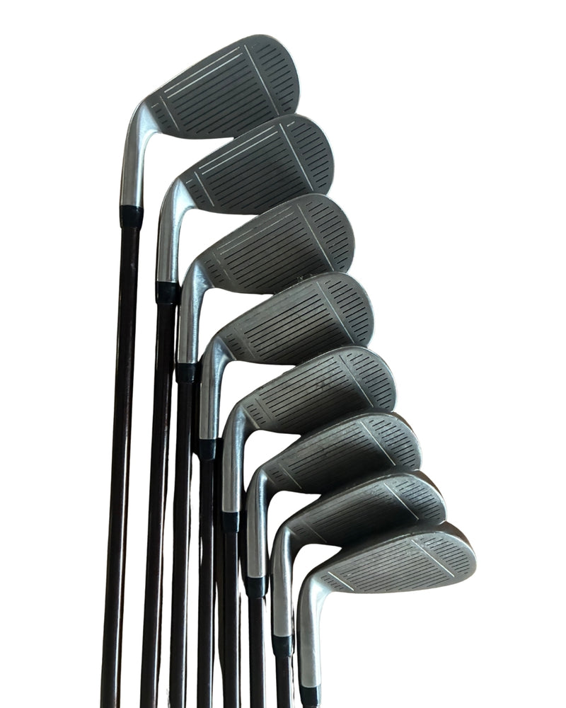 TaylorMade SuperSteel Burner Eisensatz 3-9+PW / TaylorMade Bubble 80g / Regular Flex