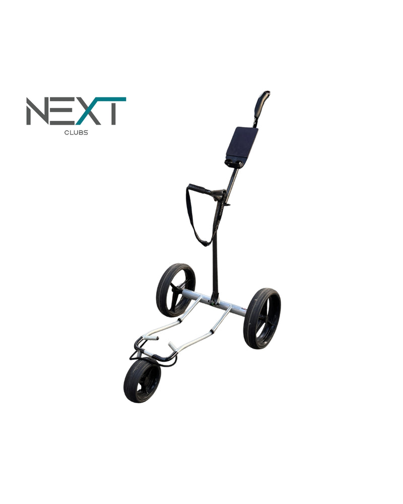 KIFFE Royal CSE E-Trolley Silber mit Scorekarten- & Regenschirmhalterung