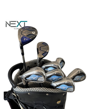 Callaway Golfset Anfänger LH / Steelhead XR Eisen 6-SW + Big Bertha REVA FW5 & Hybrid 5 / Flex L