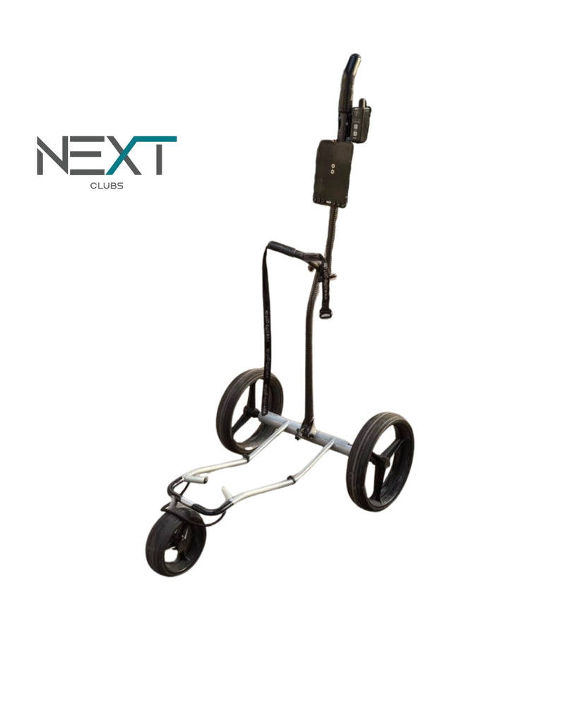 KIFFE Royal CSE E-Trolley Silber mit Scorekarten- & Schirmhalterung