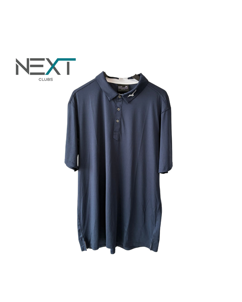 Neu Mizuno Crested Polo Shirt Poloshirt Herren Navy Größe XL
