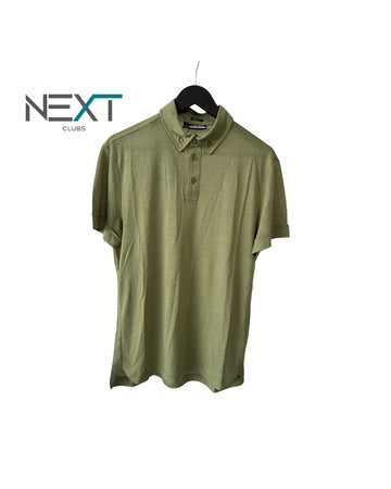 Neu J.Lindeberg Paz Regular Fit Polo Poloshirt Herren Olivgrün Größe S