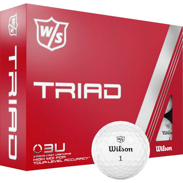 Wilson Triad Golfbälle 12er Pack, weiß