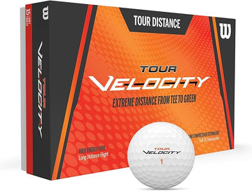 Wilson Tour Velocity Distance Golfbälle 15er Pack, weiß