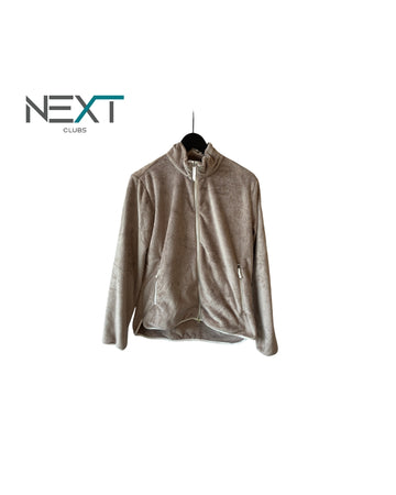 Neu Chervo Puerta Fleece Jacke Golfjacke Damen Hellgrau Größe 44